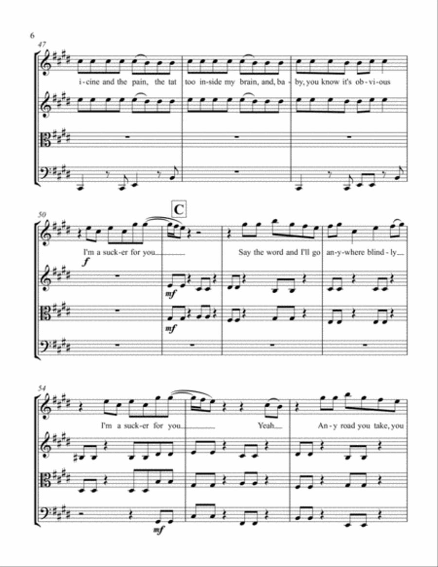 Sucker String Quartet scores gallery preview page 6