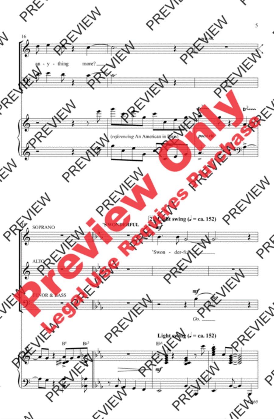 I Got Gershwin! 4-Part scores gallery preview page 5