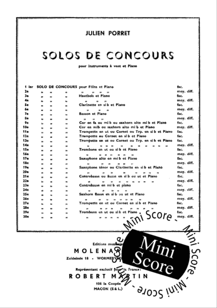 27e Solo de Concours Trumpet Solo scores gallery preview page 3