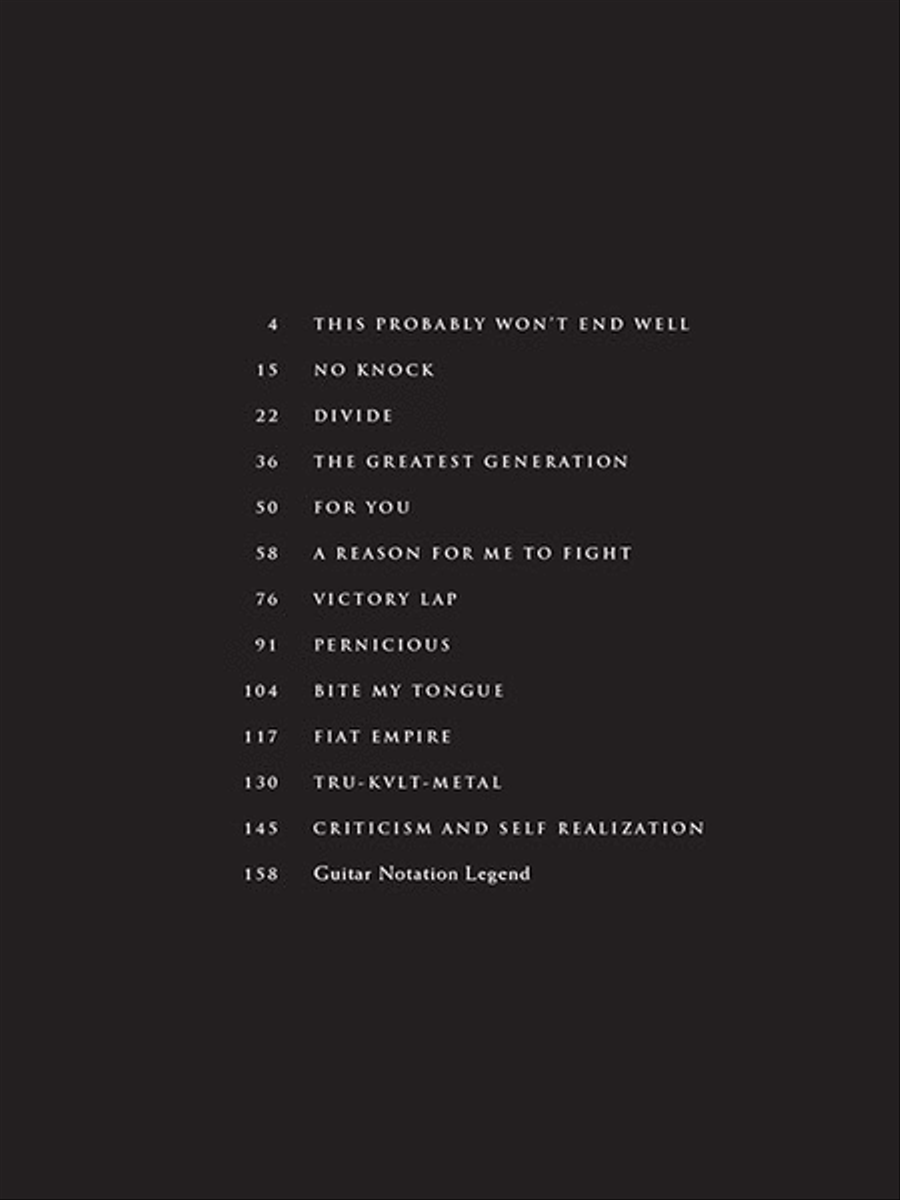 All That Remains - The Order of Things Electric Guitar scores gallery preview page 2