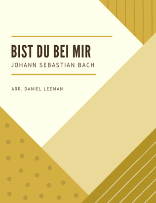 Book cover for Bist Du Bei Mir for Flute & Piano
