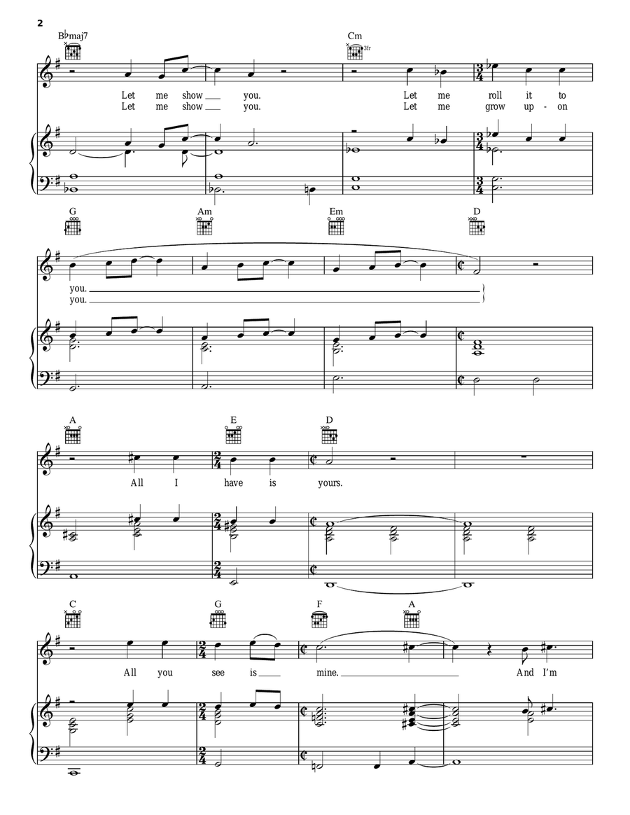 I'd Have You Any Time Piano, Vocal, Guitar scores gallery preview page 2