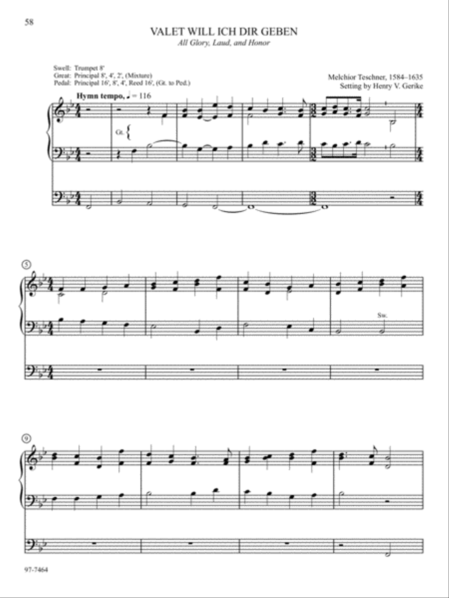 Hymn Prelude Library: Lutheran Service Book, Vol. 11 (TUV) Organ scores gallery preview page 7