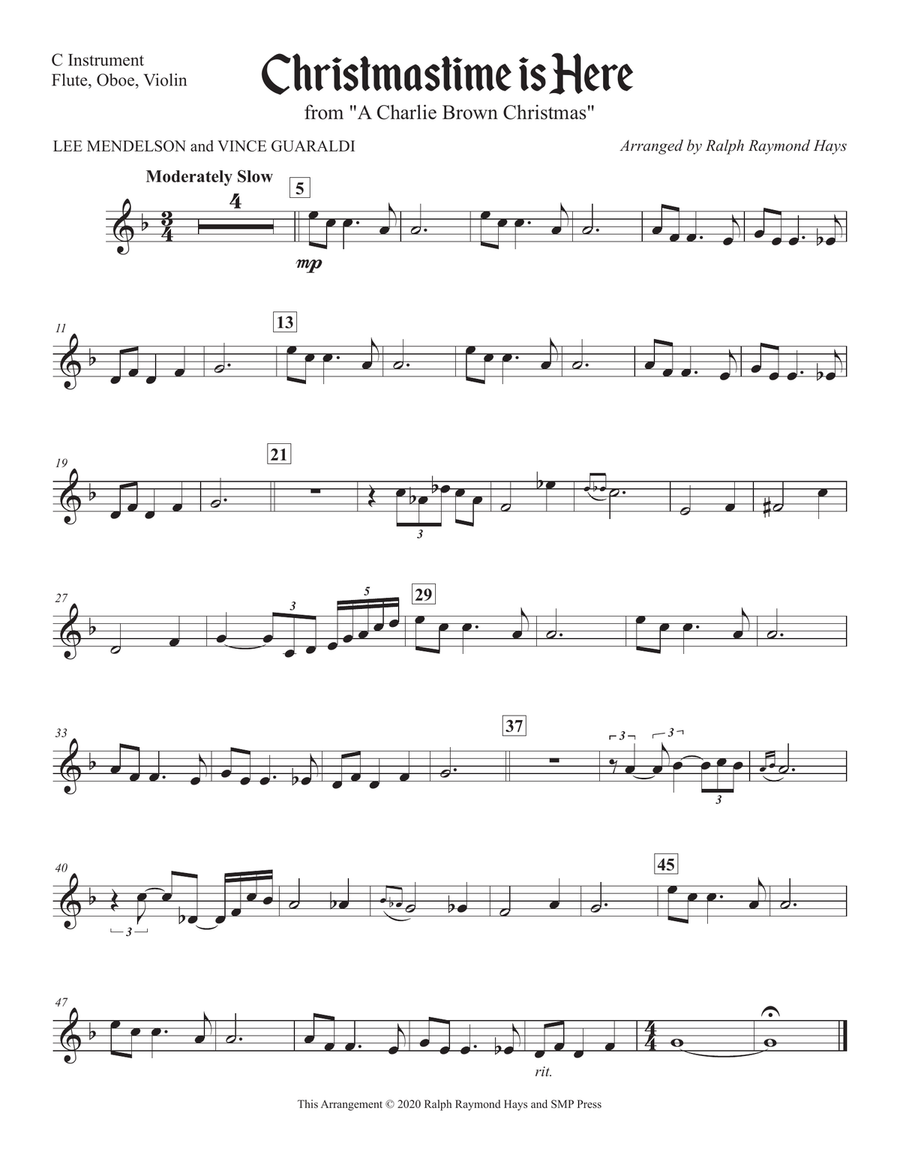 Christmas Time Is Here Piano scores gallery preview page 5