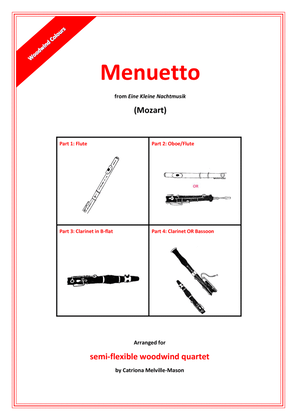 Menuetto from Eine Kleine Nachtmusik (semi-flexible 4-part woodwind)