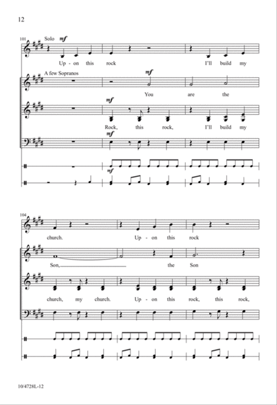 Upon This Rock 3-Part scores gallery preview page 12
