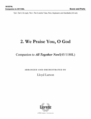Book cover for We Praise You, O God - Score and Parts