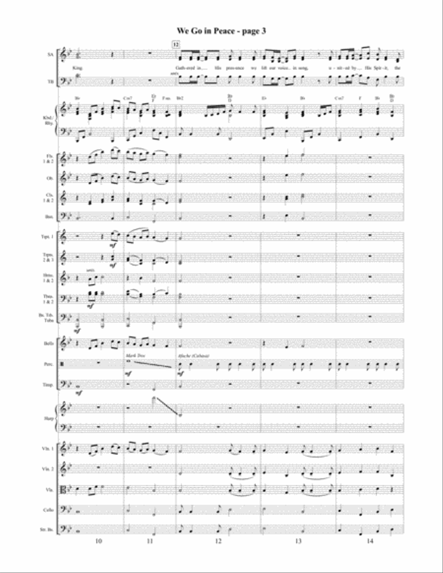 We Go in Peace 4-Part scores gallery preview page 4