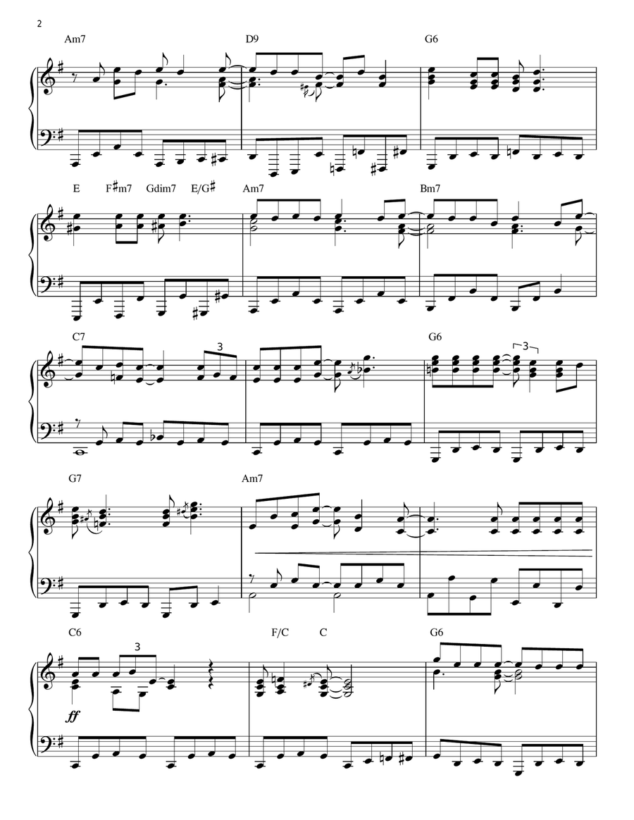 Bennie And The Jets [Jazz version] (arr. Brent Edstrom) Piano Solo scores gallery preview page 2