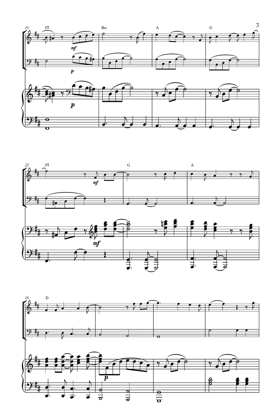 Mary, Did You Know? Woodwind Duet scores gallery preview page 3