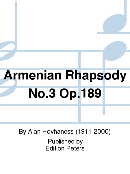 Armenian Rhapsody No. 3 Opus 189 (Full Score)