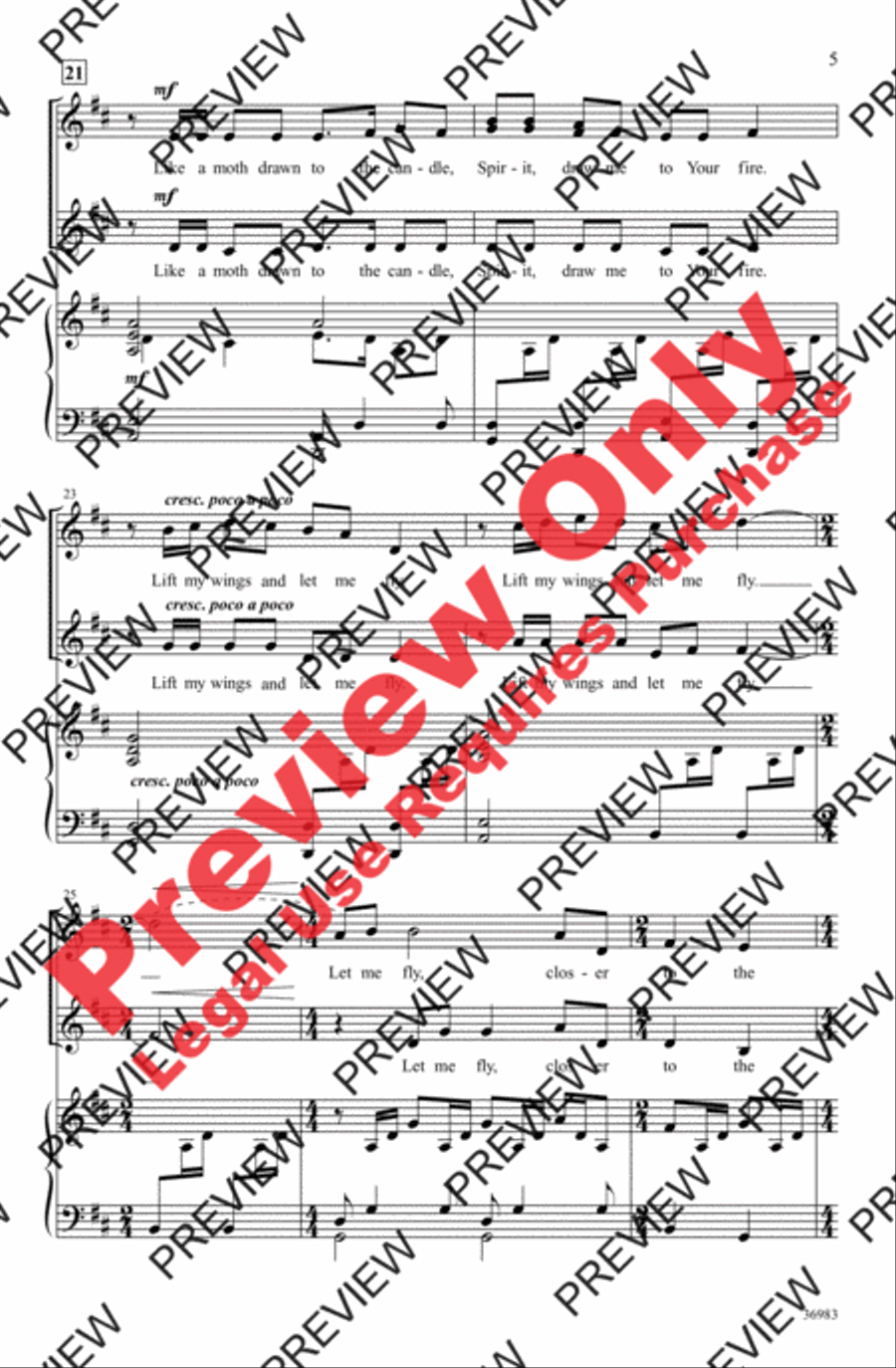 The Flame Women's Choir scores gallery preview page 5