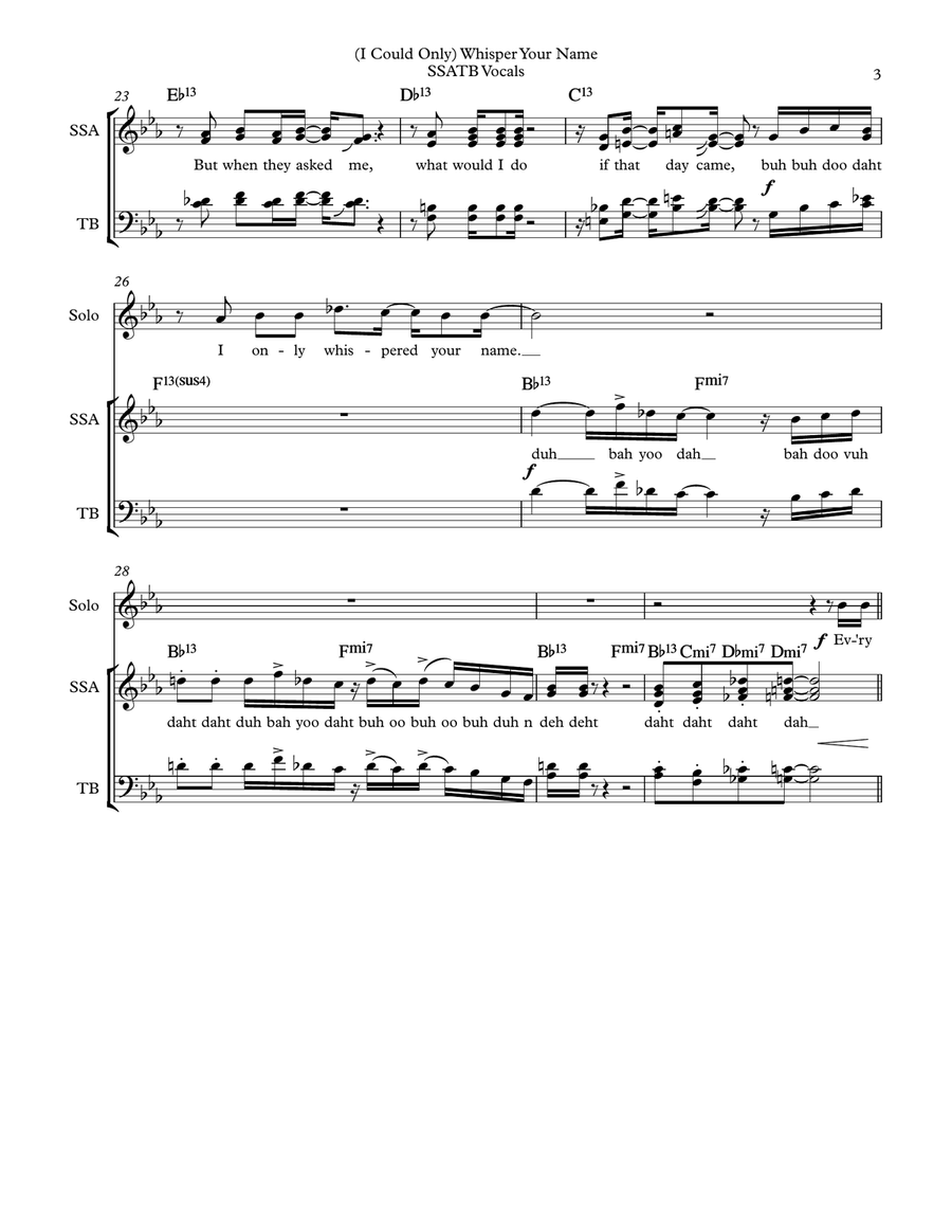 (i Could Only) Whisper Your Name Divisi scores gallery preview page 3