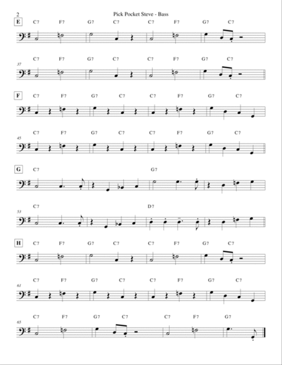 Pick Pocket Steve (for Two Guitars) Guitar scores gallery preview page 6