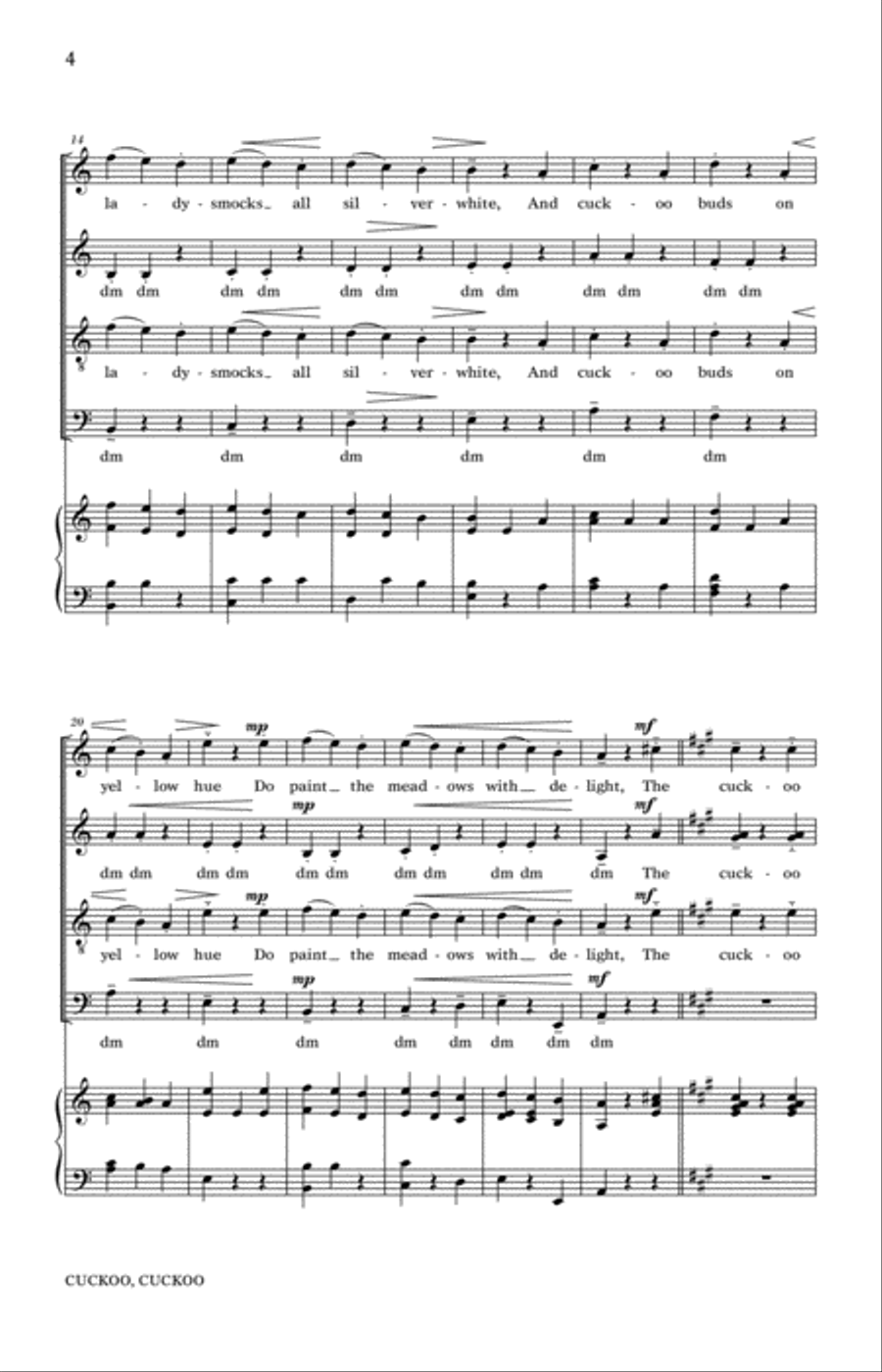 Cuckoo Cuckoo 4-Part scores gallery preview page 2