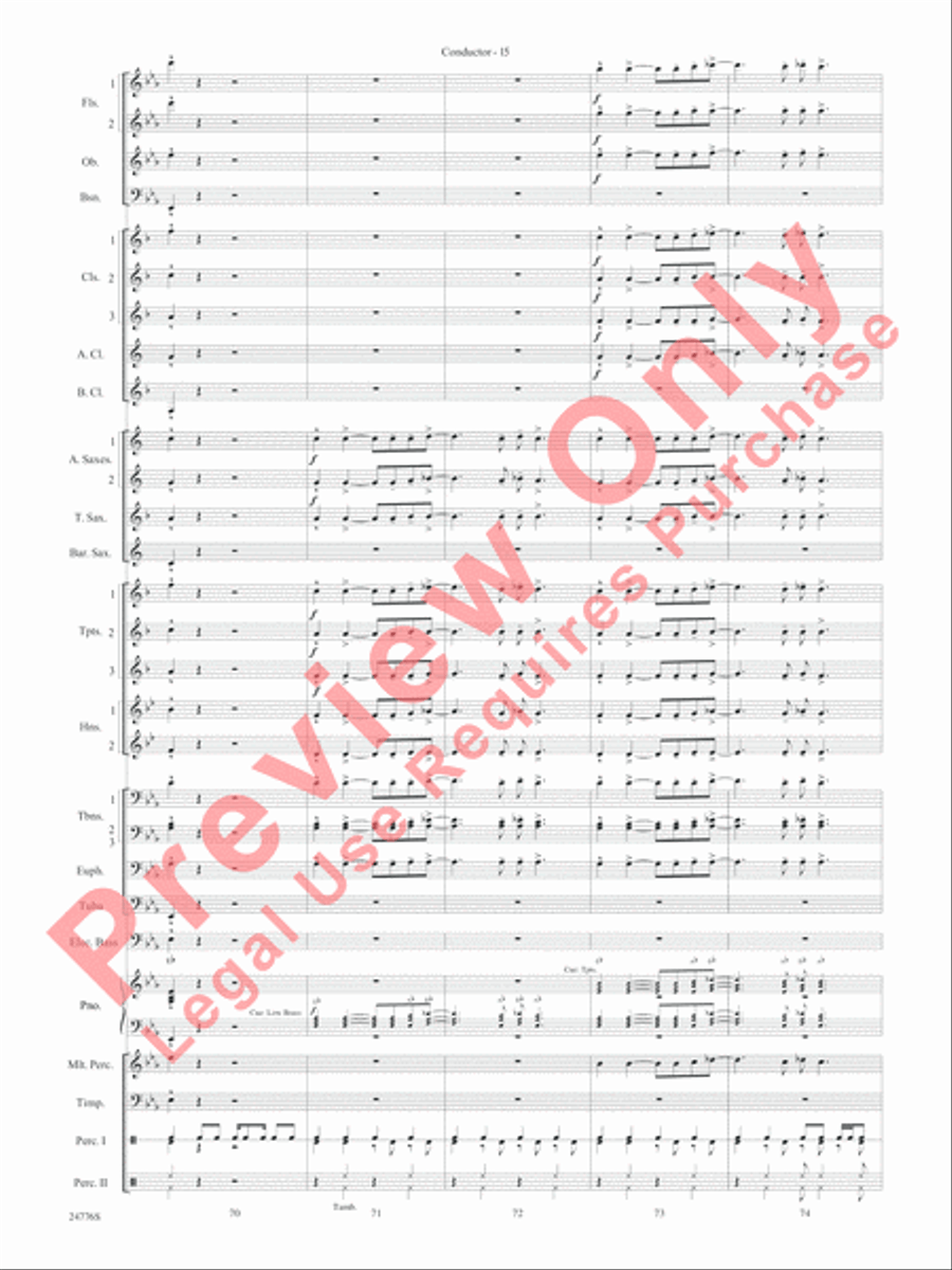 Rolling Stones: The Music Tour Concert Band scores gallery preview page 18