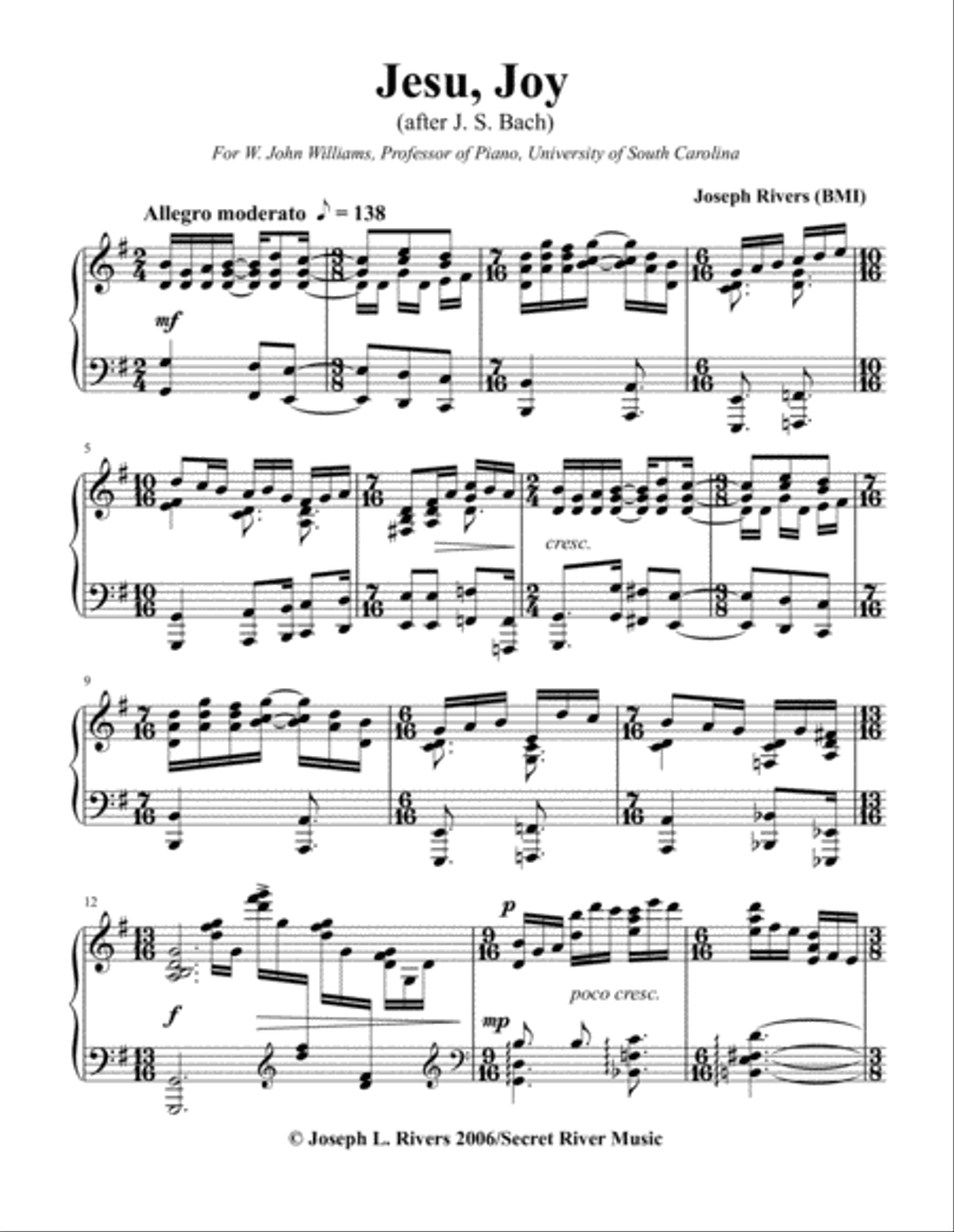 Jesu, Joy Piano Solo scores gallery preview page 2