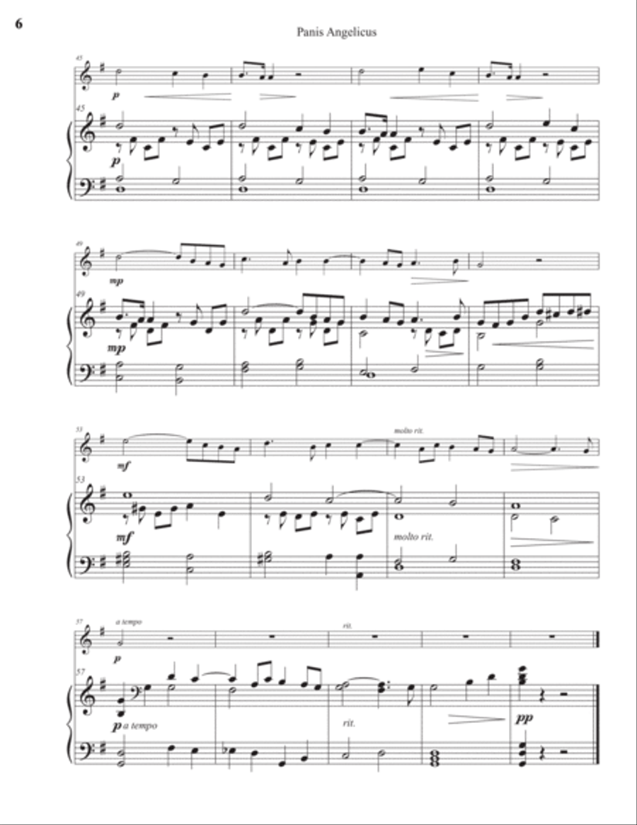 Panis Angelicus Piano scores gallery preview page 6