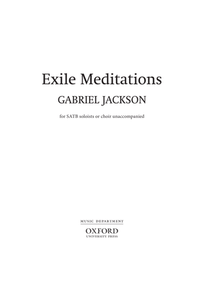 Book cover for Exile Meditations