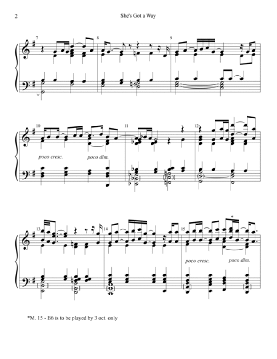 She's Got A Way Handbell Choir scores gallery preview page 2