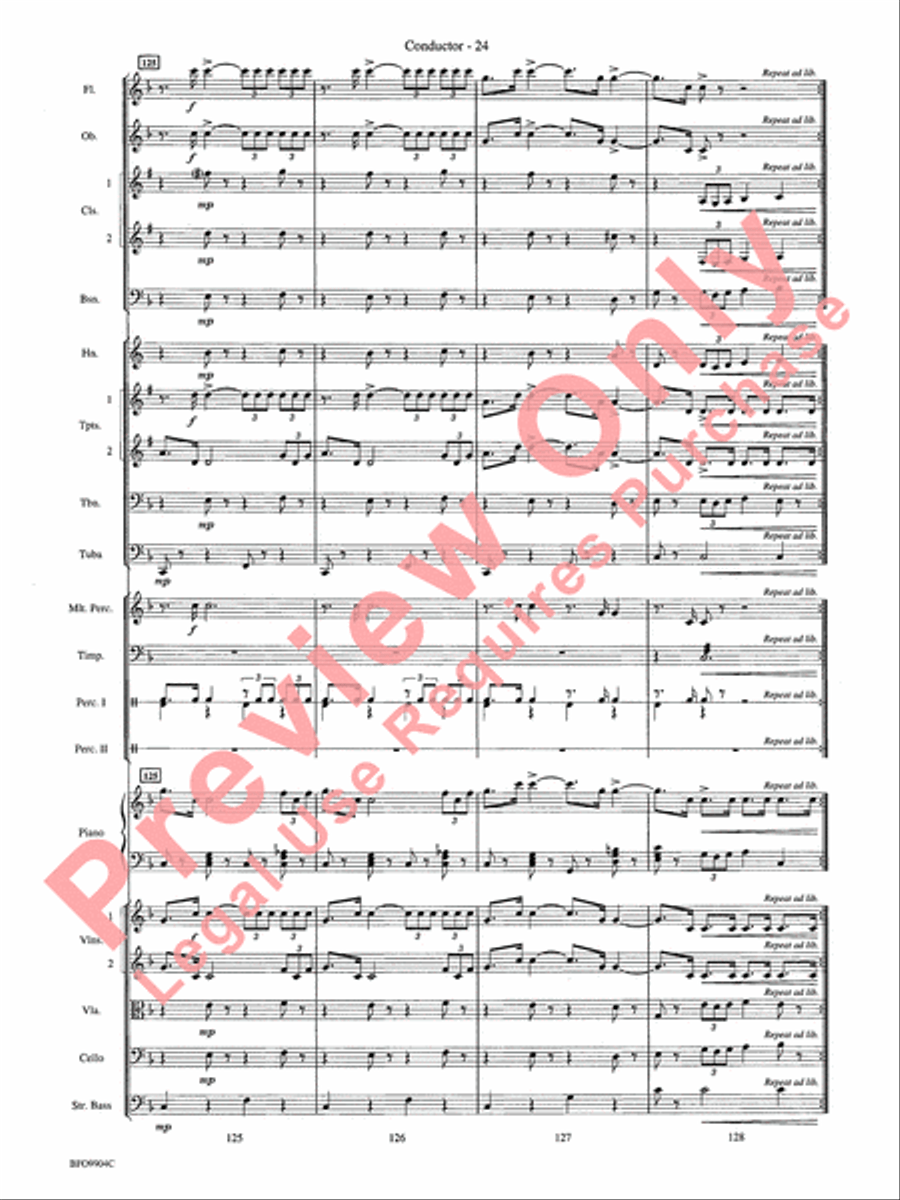 Commencement Suite Full Orchestra scores gallery preview page 27