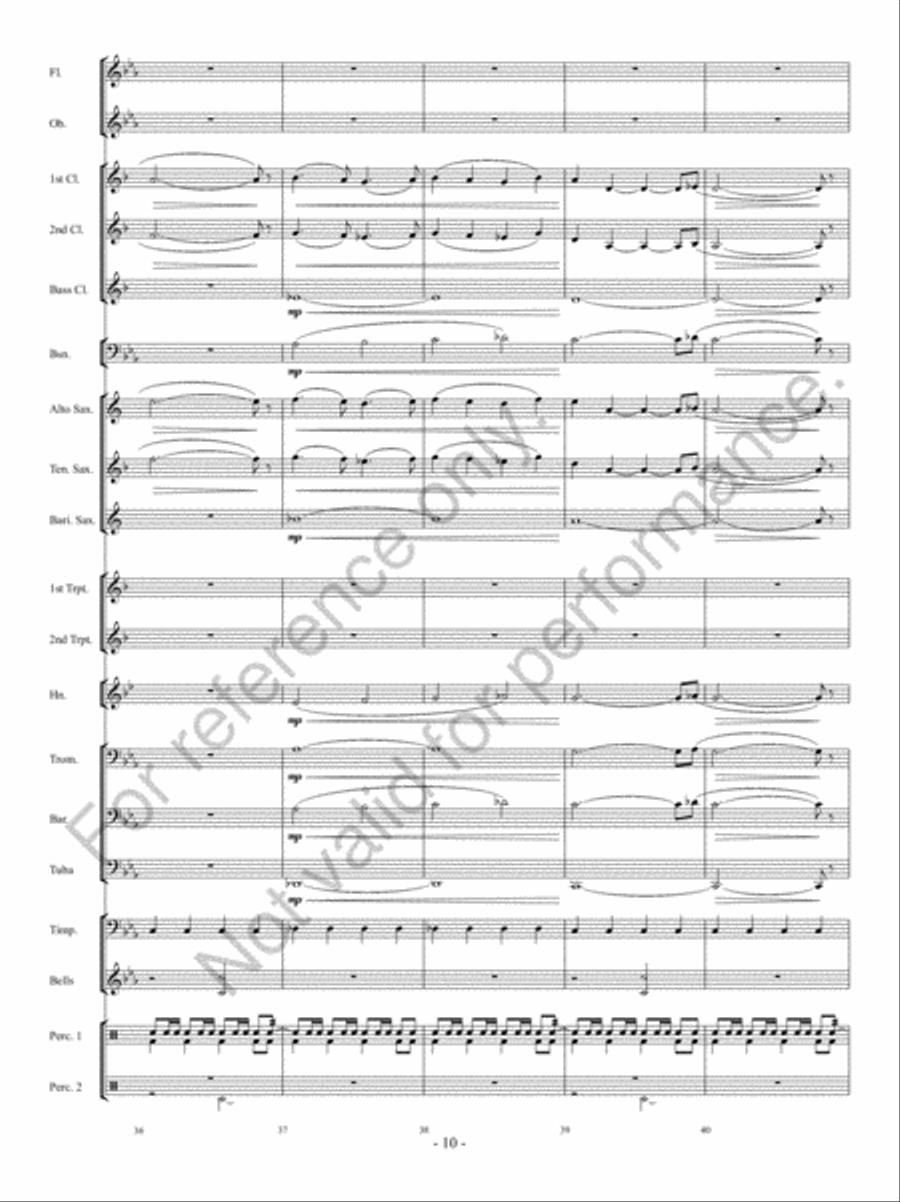 Implacato Concert Band scores gallery preview page 9