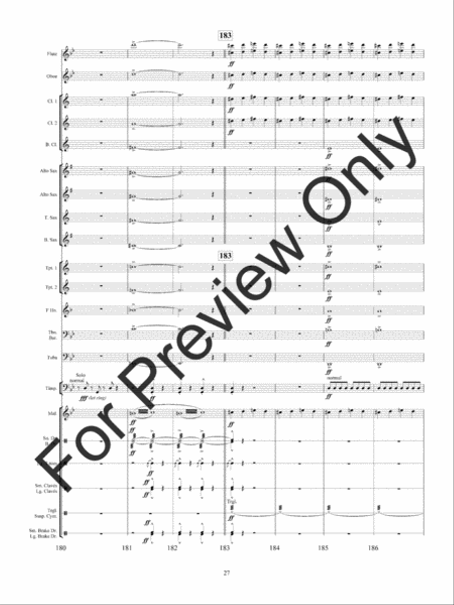 Haunted Mine Concert Band scores gallery preview page 30