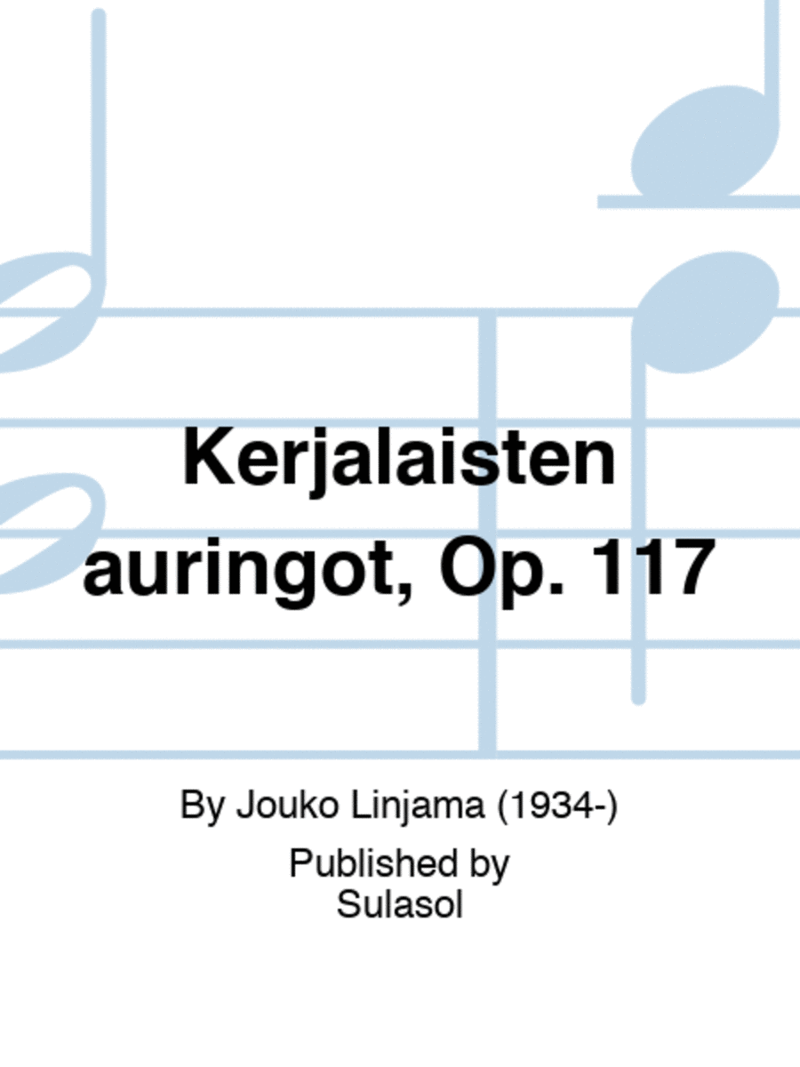 Kerjäläisten auringot, Op. 117 Mezzo-Soprano Voice scores gallery preview page 1
