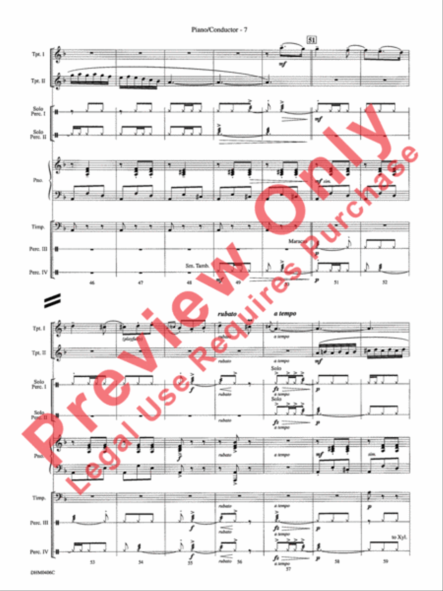 Carmen Fantasia Trumpet Duet scores gallery preview page 11
