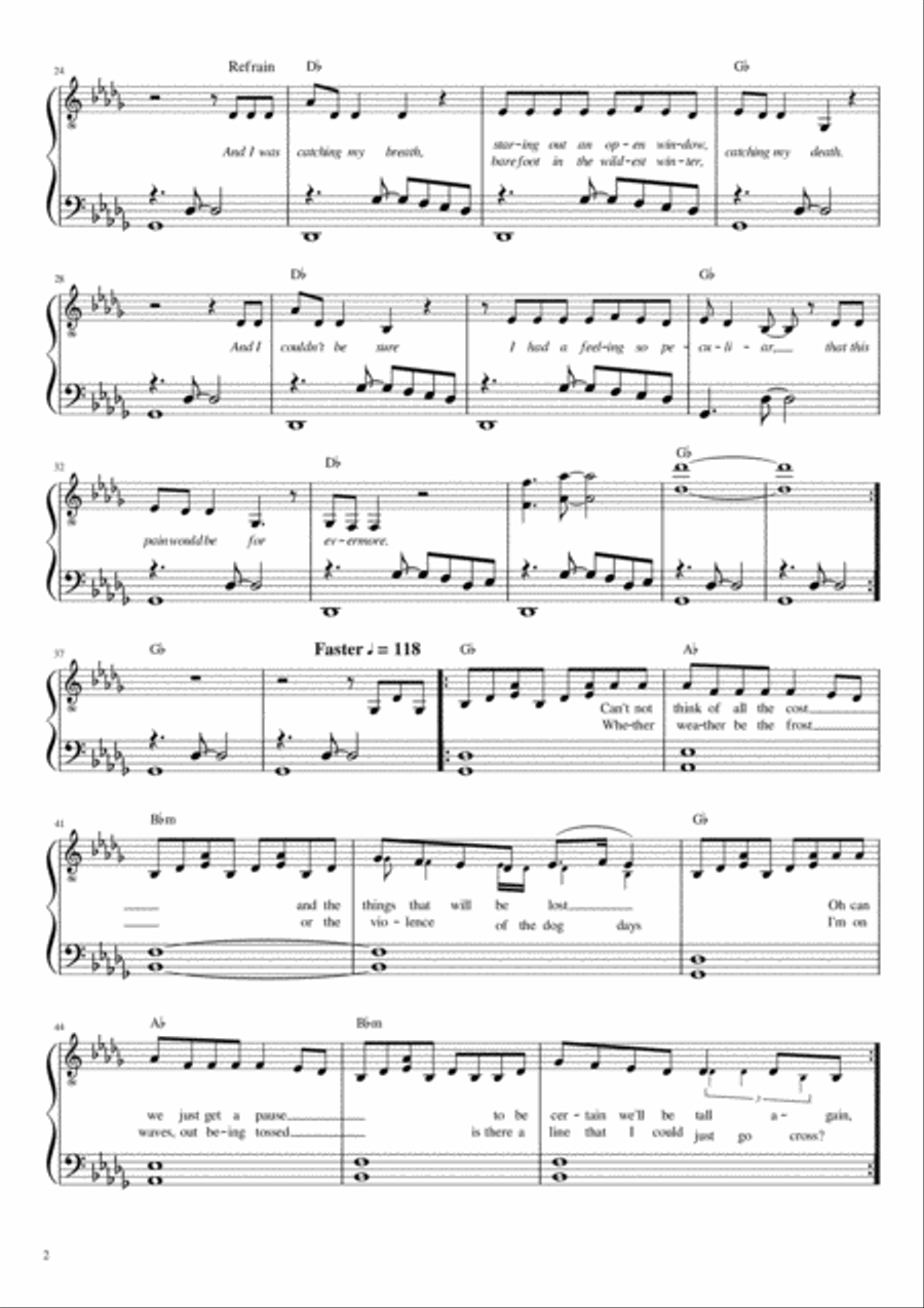 Evermore Piano Solo scores gallery preview page 2