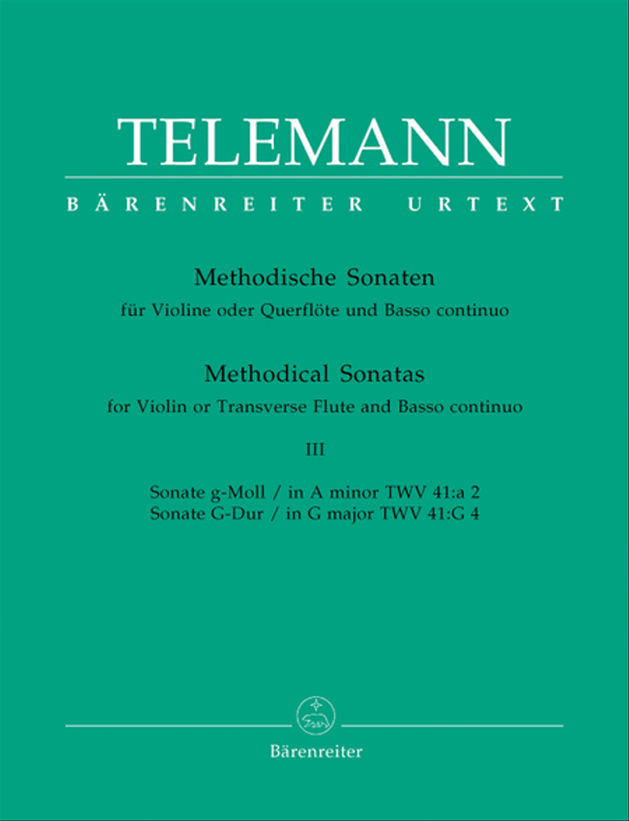 Twelve Methodical Sonatas for Violin or Flute and Basso continuo Flute scores gallery preview page 1