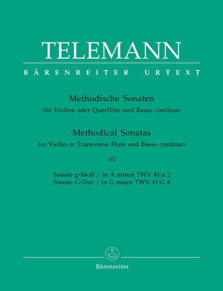 Book cover for Twelve Methodical Sonatas for Violin or Flute and Basso continuo