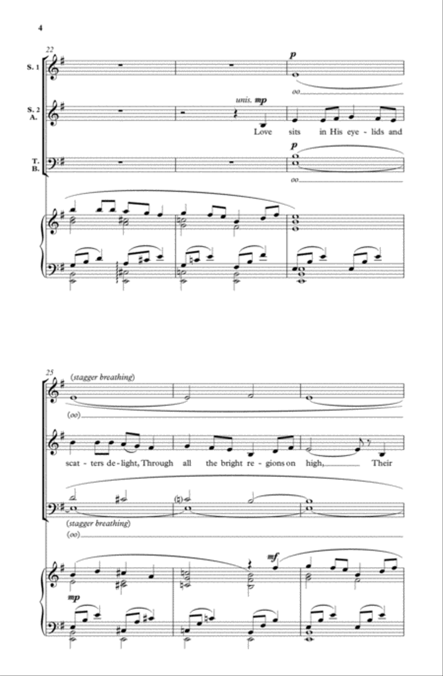 His voice as the sound 4-Part scores gallery preview page 4