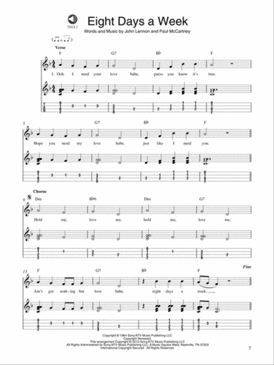 Ukulele Chord Melody Solos Guitar Tablature scores gallery preview page 5