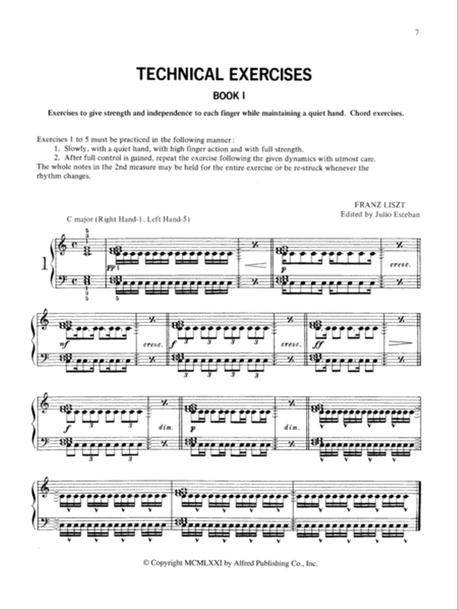 Technical Exercises - Complete Piano Method scores gallery preview page 3