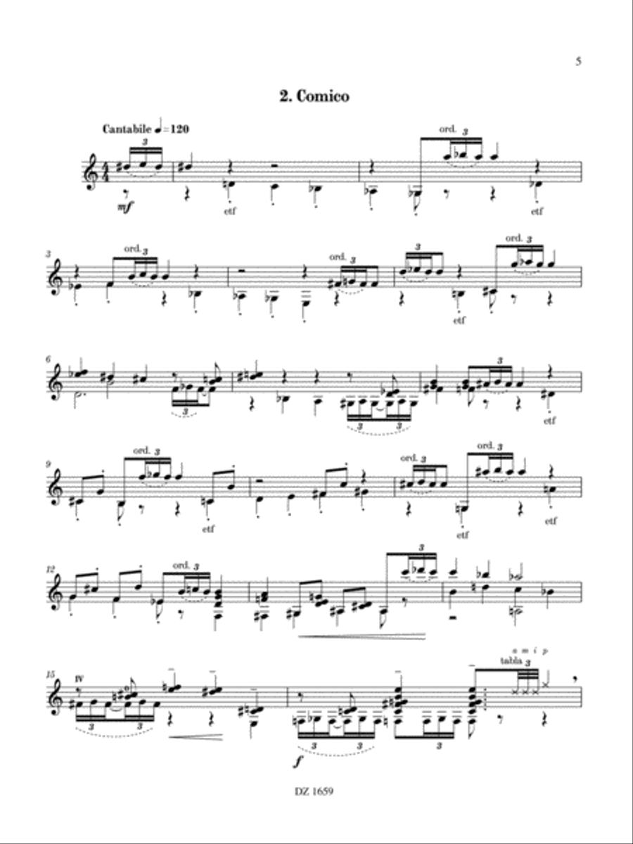 4 Caras Classical Guitar scores gallery preview page 5