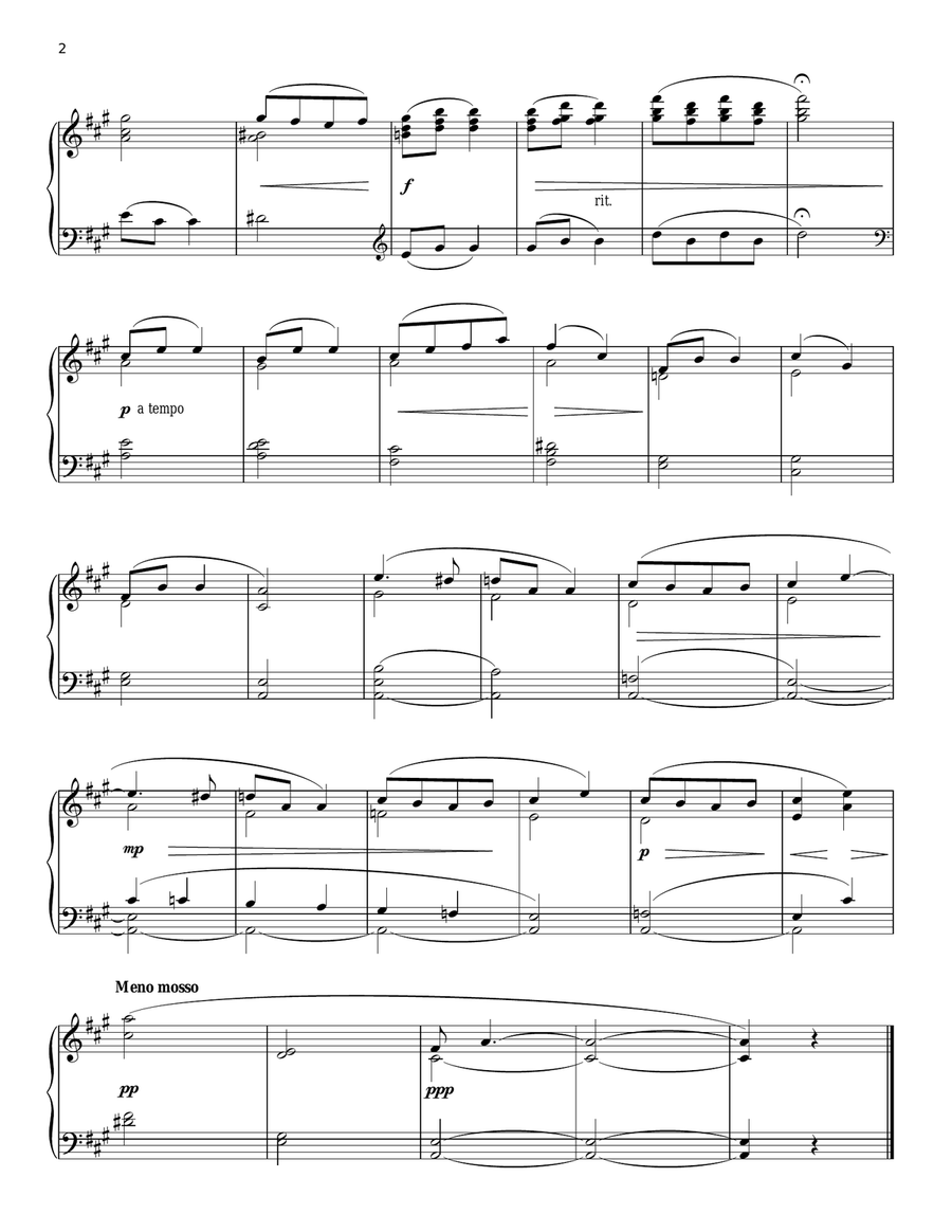 To A Wild Rose Piano Solo scores gallery preview page 2