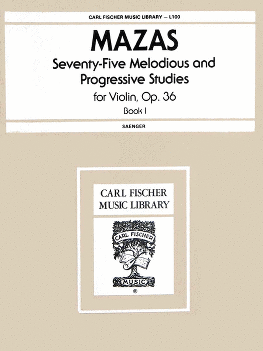 Seventy-Five Melodious And Progressive Studies