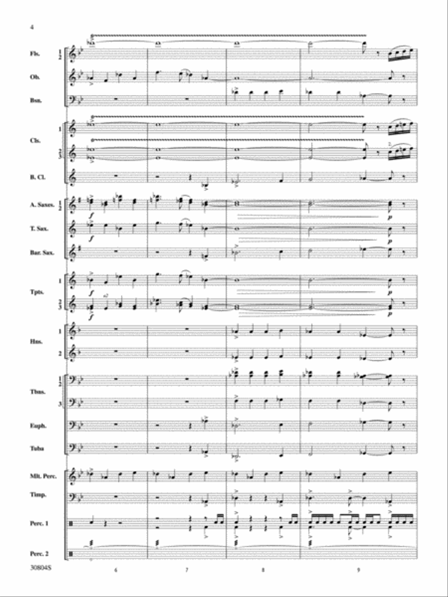 A Yuletide Memory Concert Band scores gallery preview page 3