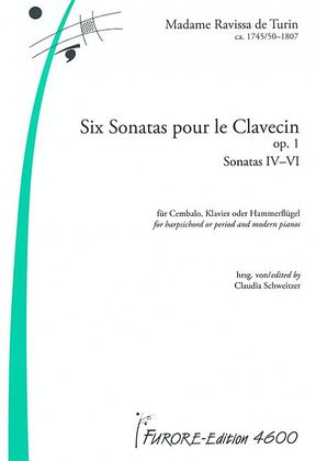 Book cover for Six Sonatas pour le Clavecin op. 1 Sonaten IV-VI