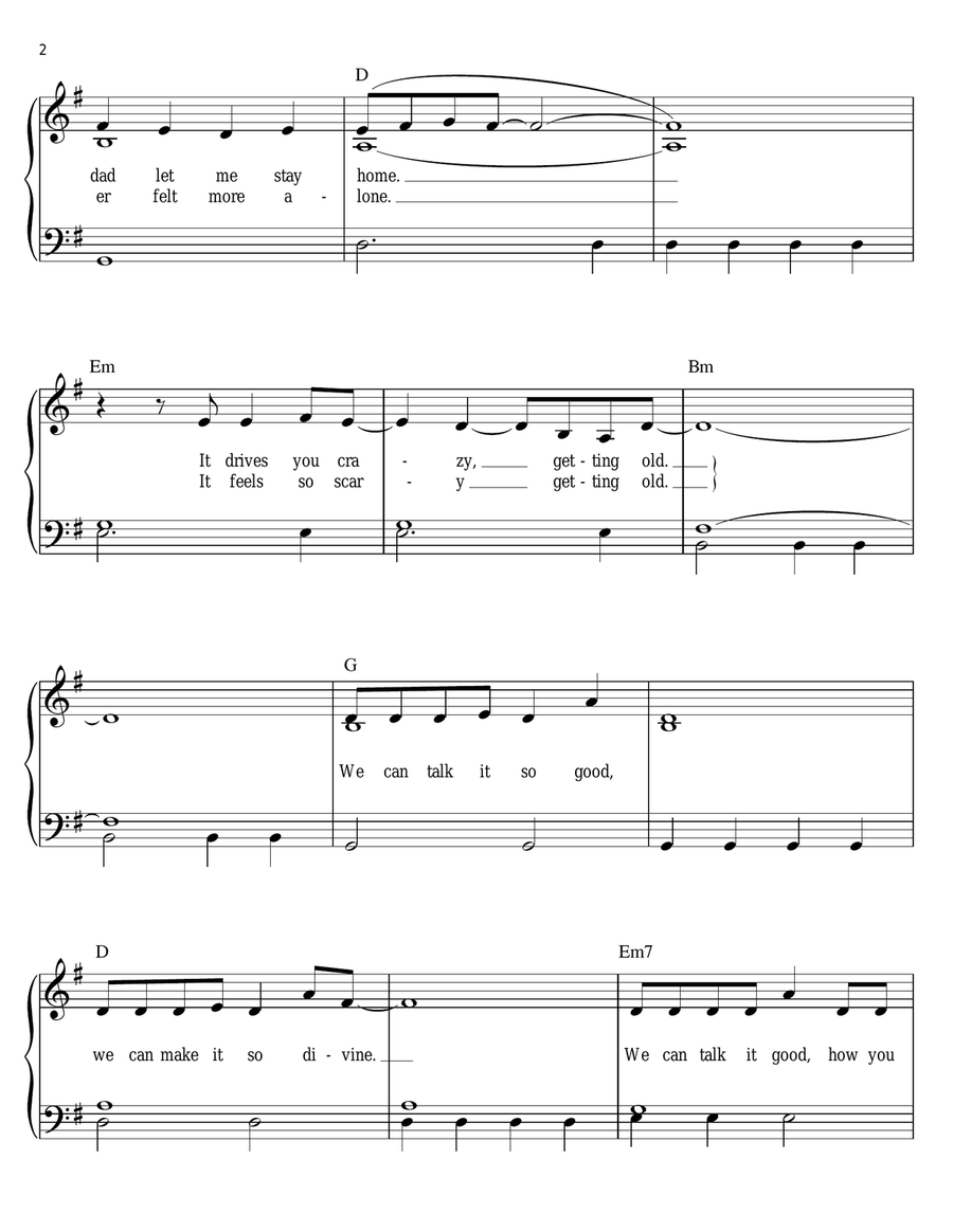Ribs Easy Piano scores gallery preview page 2