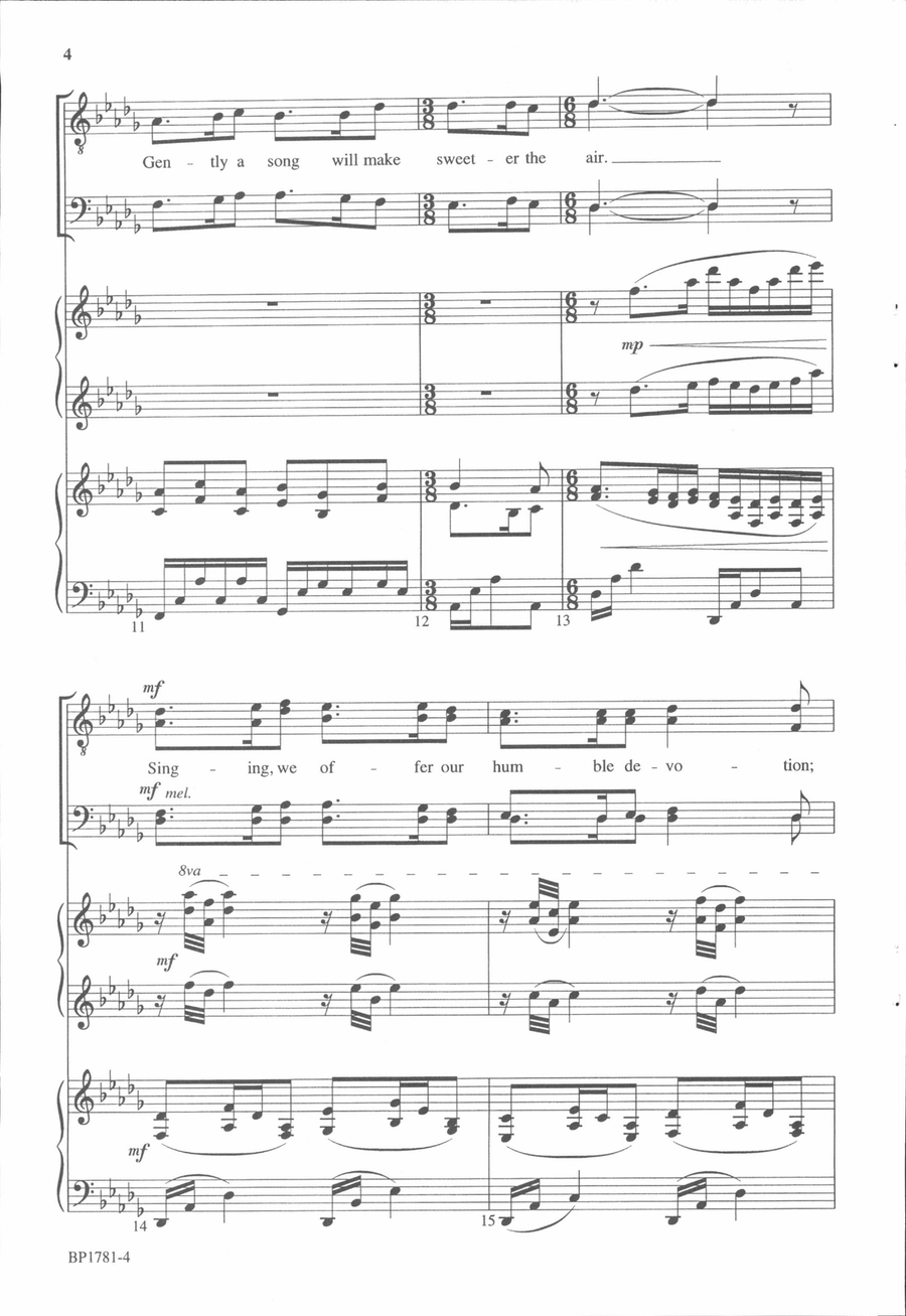 What Shall We Sing for the Child? (TTBB) TTBB scores gallery preview page 4