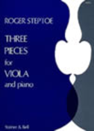 Book cover for Three Pieces for Viola and Piano