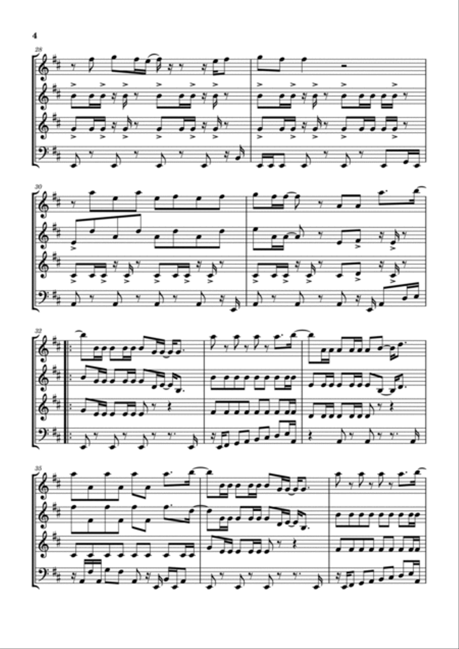 Good Times Woodwind Quartet scores gallery preview page 5