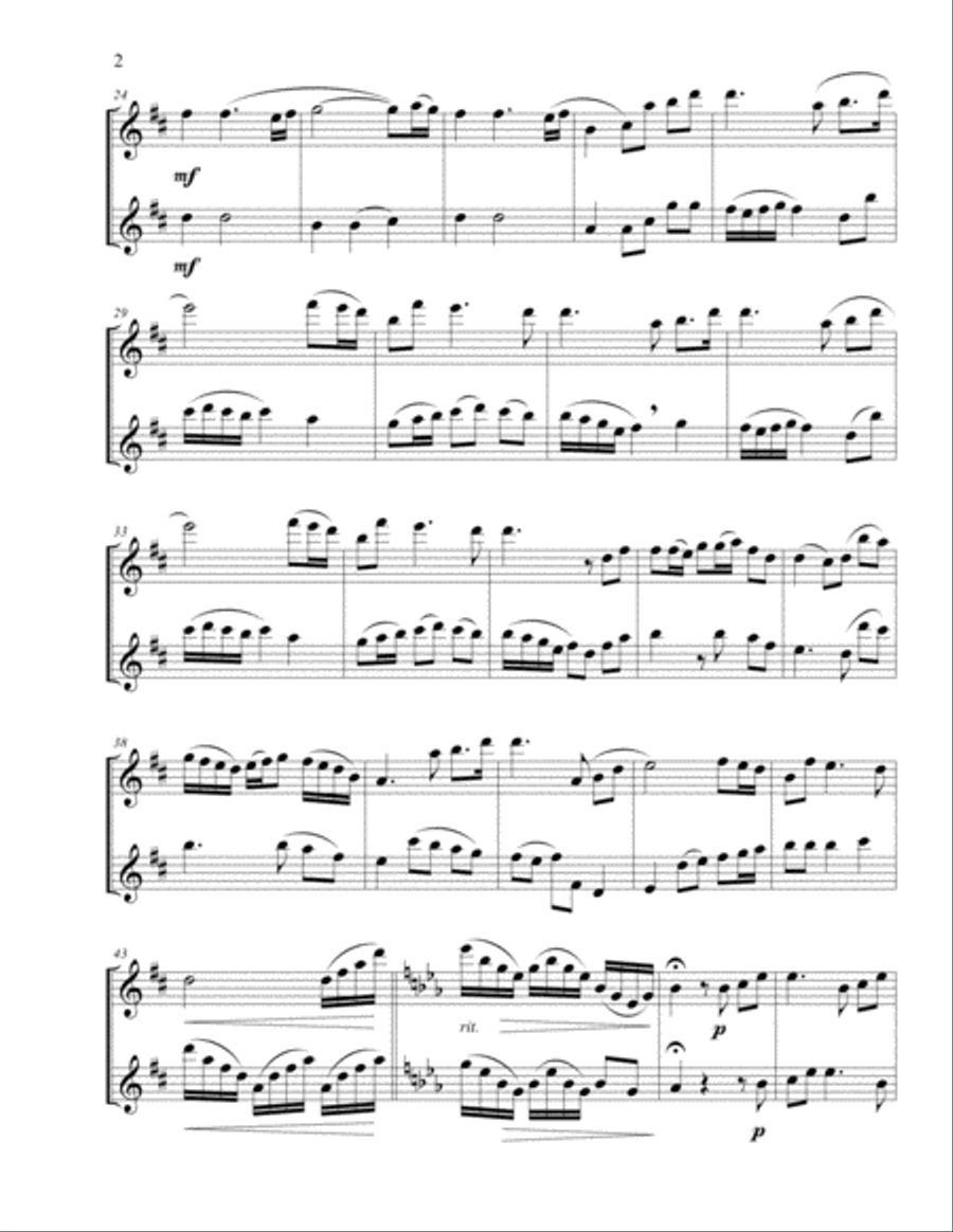 In Christ Alone Flute Duet scores gallery preview page 2