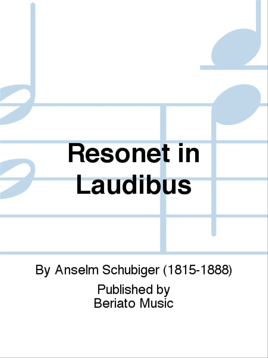 Resonet in Laudibus Resonet in Laudibus 4-Part scores gallery preview page 1