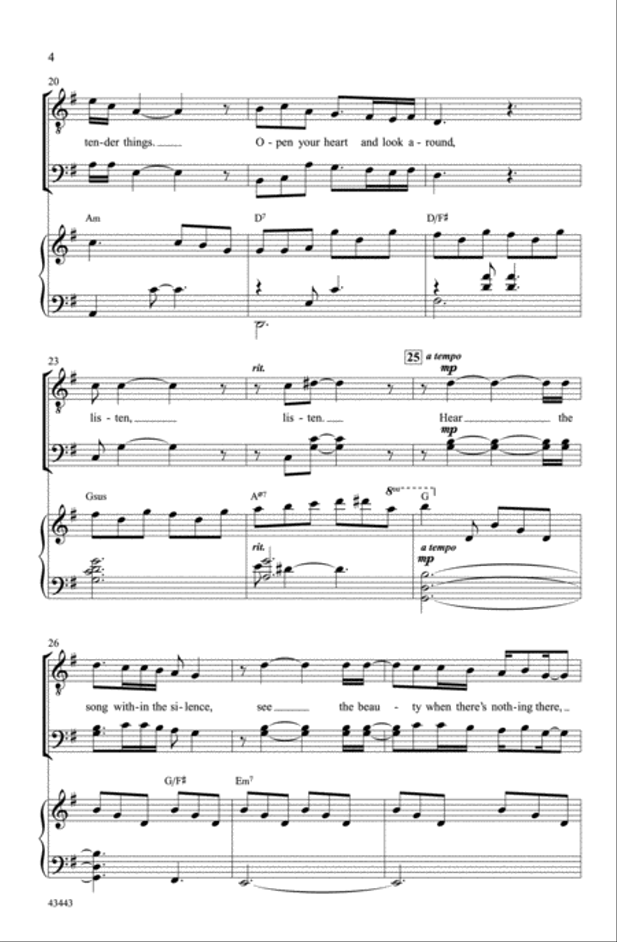 December Prayer December Prayer Choir scores gallery preview page 3