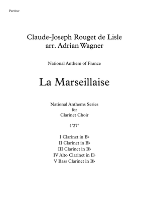 La Marseillaise (National Anthem of France) Clarinet Choir arr. Adrian Wagner