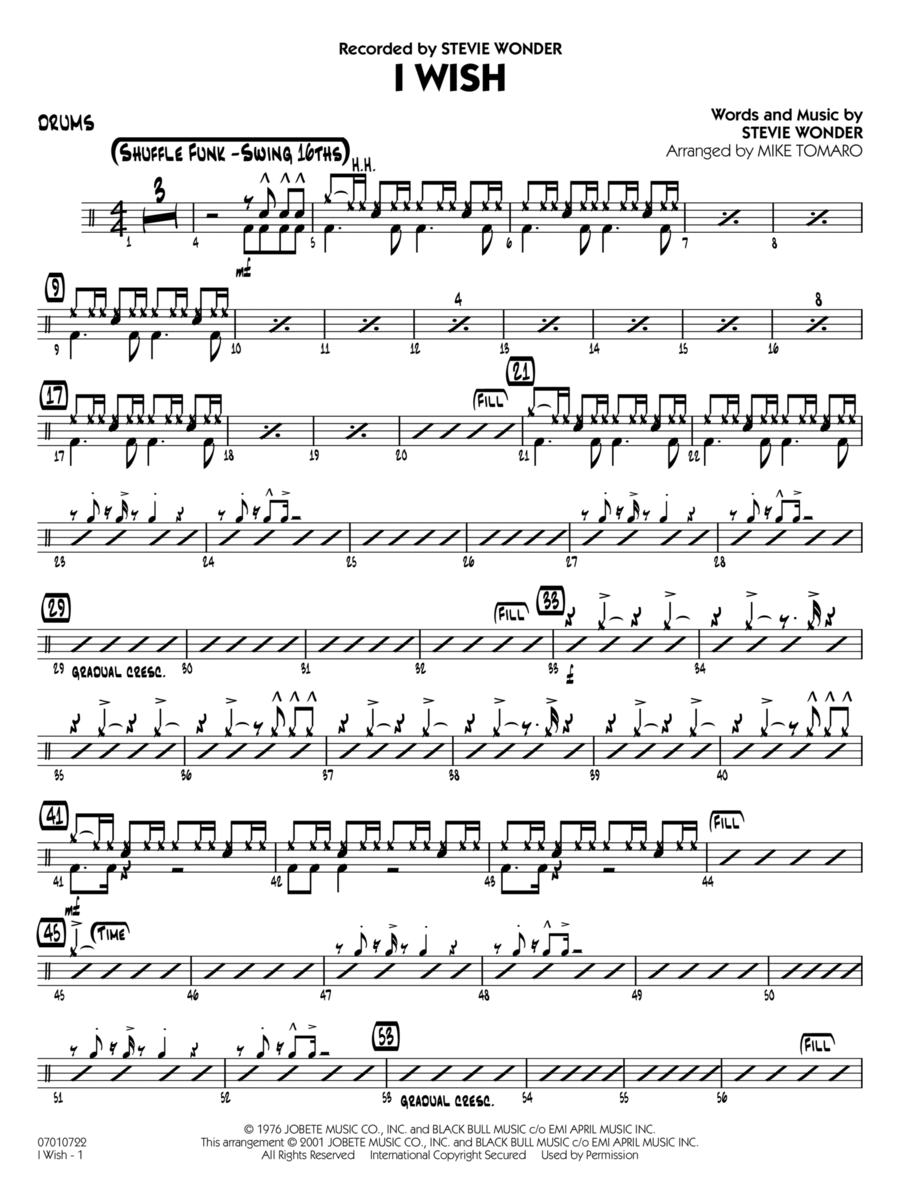 Jazz drum sheet store music