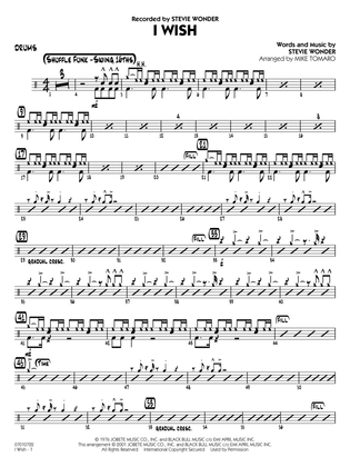 I Wish (arr. Mike Tomaro) - Drums